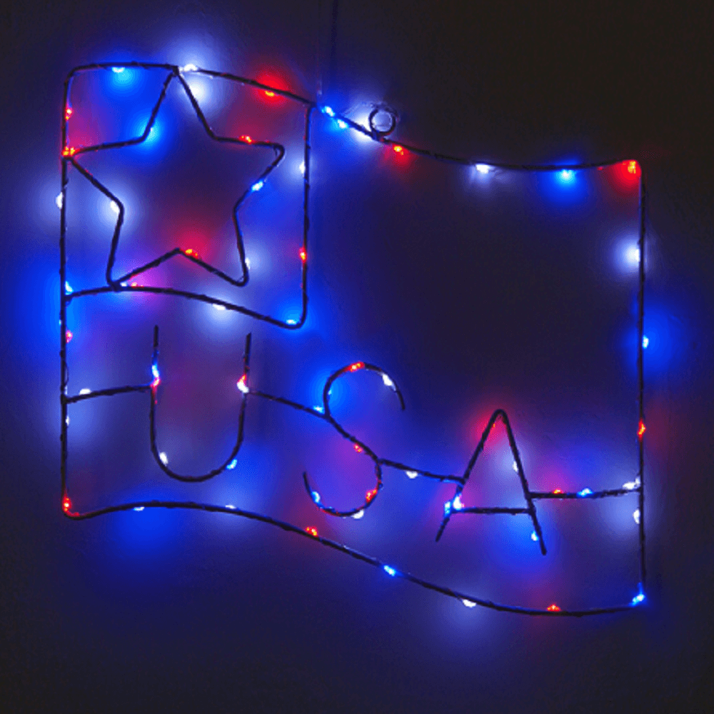 Fourth of July Window Lights