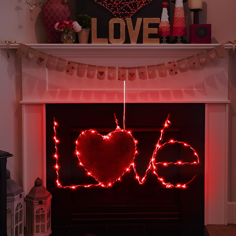Valentine Heart Lights for Windows