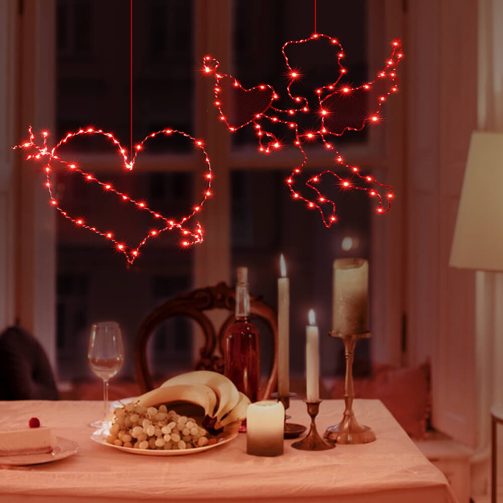 Valentine Heart Window Lights