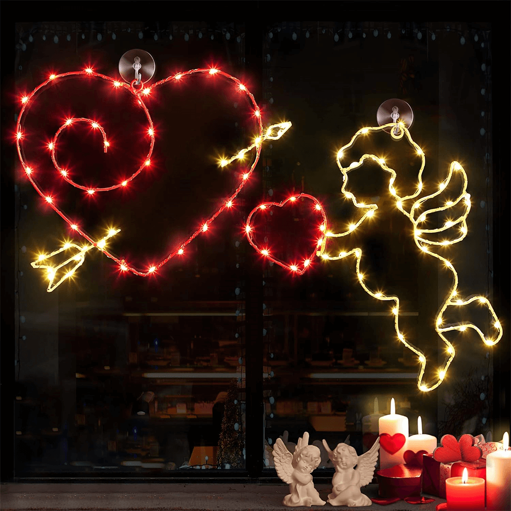 Valentine's Day Window Lights